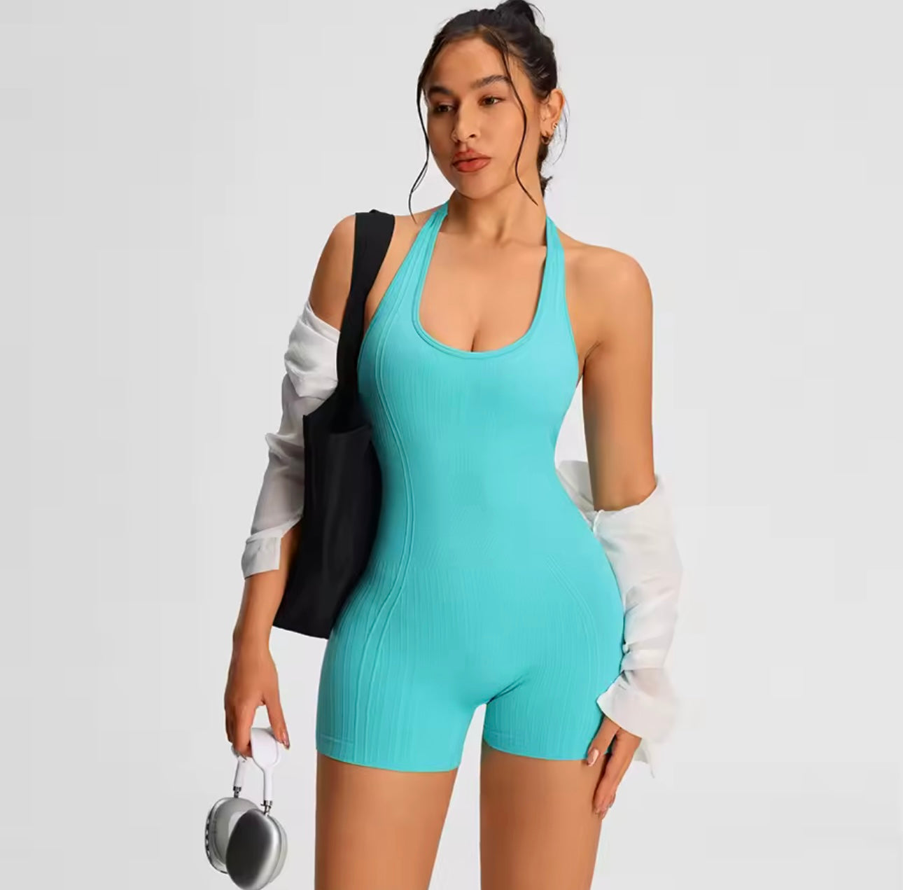 Miami Blue Booty-Form Active Jumpsuit