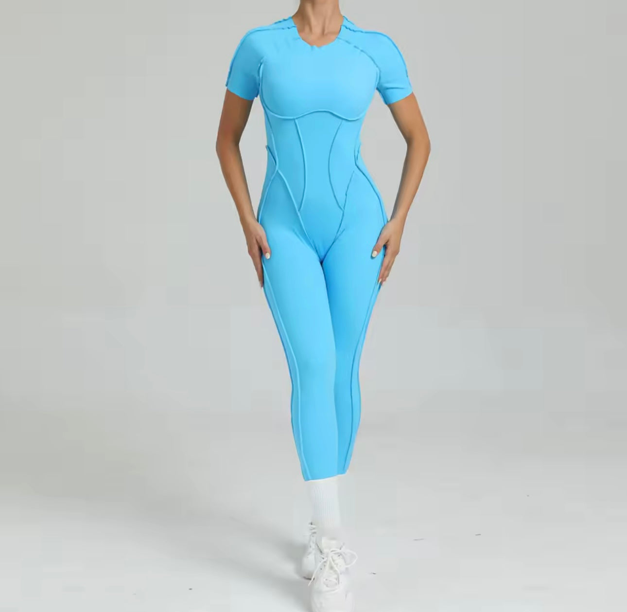 Women’s Workout Zipper Jumpsuit