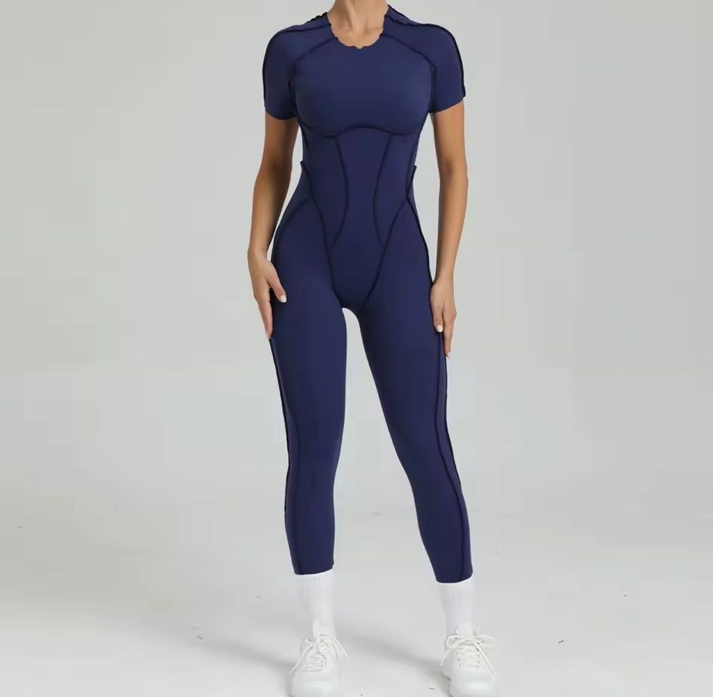 Women’s Workout Zipper Jumpsuit