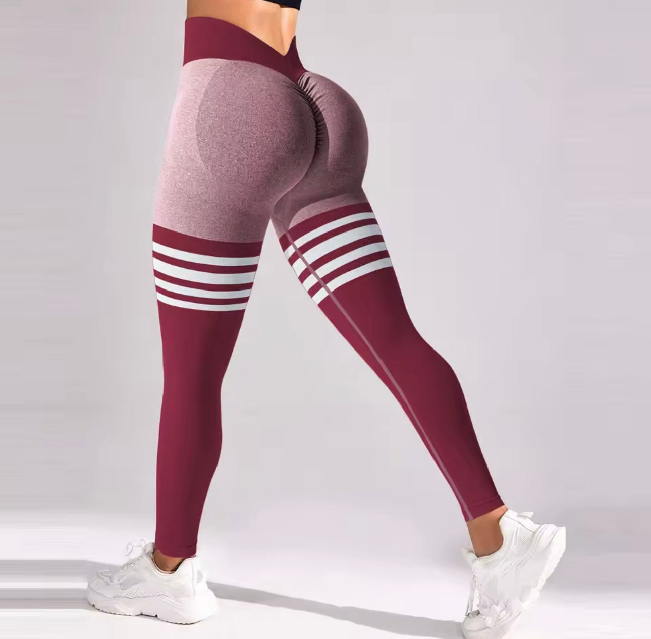 V-Shaped High Waist Booty Lift Leggings for Women