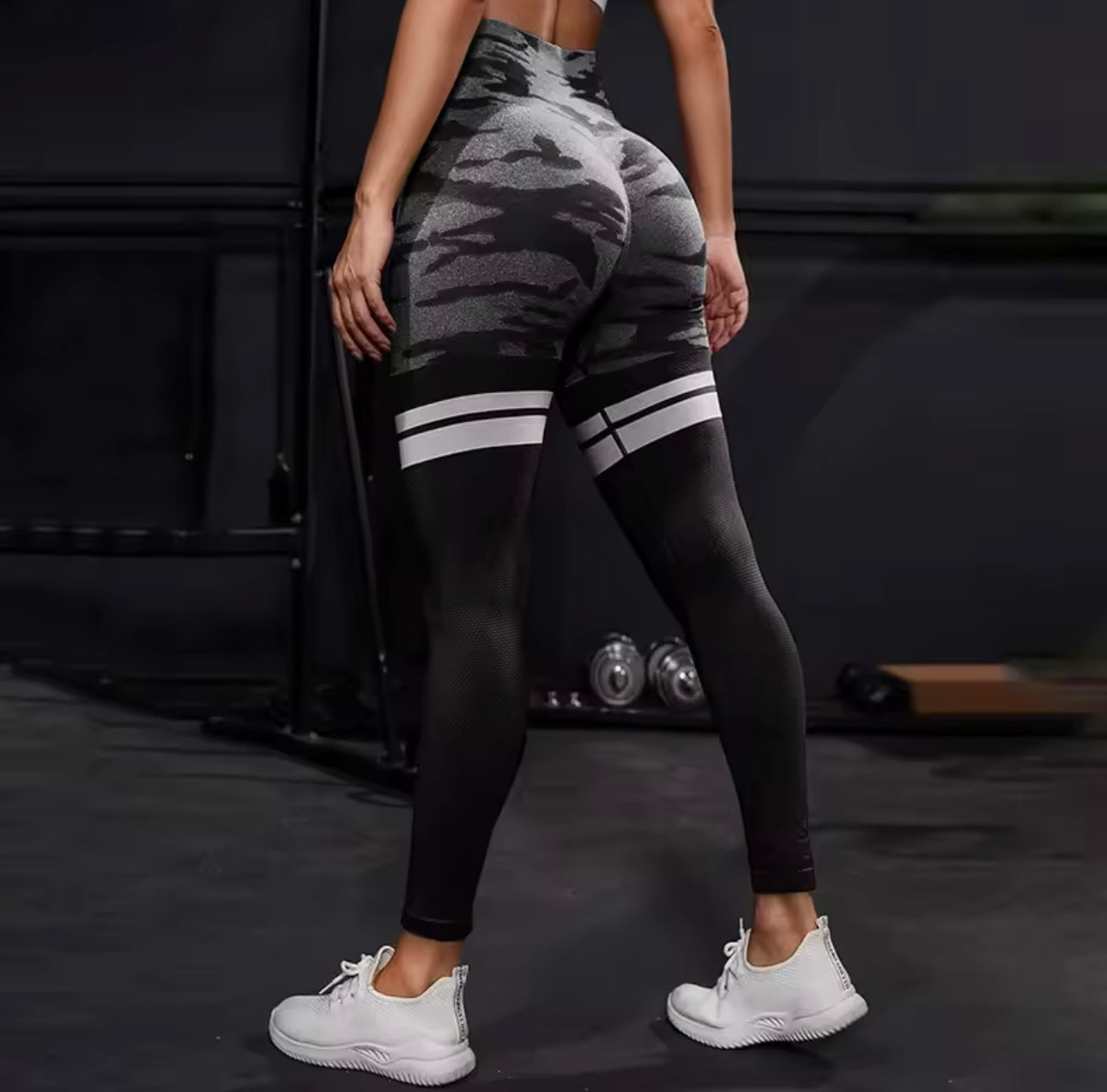 Waist Sculpt & Support Aesthletic Fit Camo Style Leggings