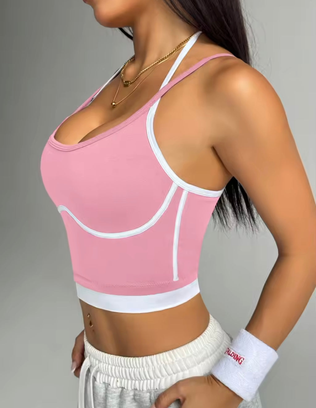 Seamless Two-Tone Crop Top