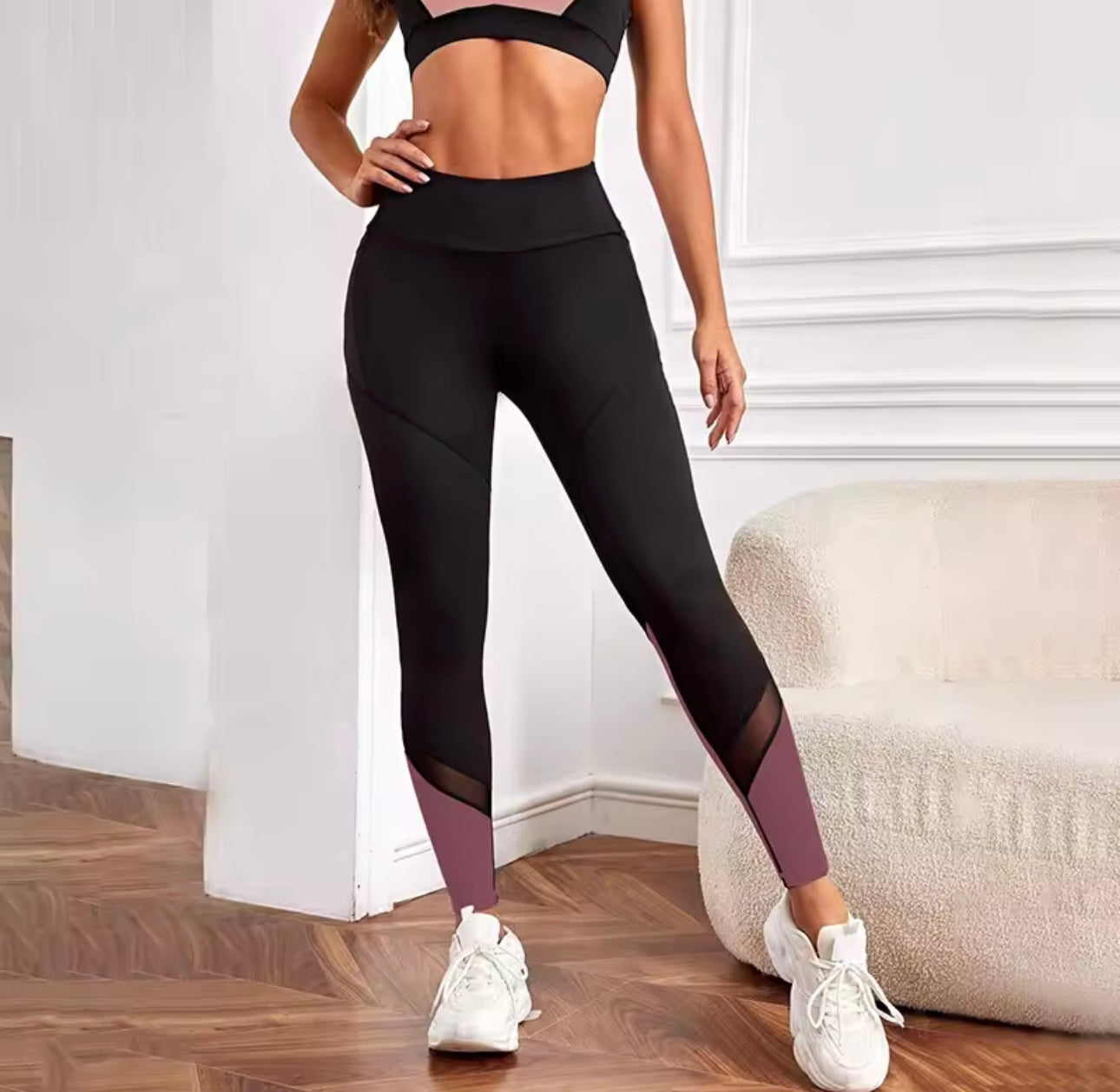 High Waist Yoga Pants With Pockets & Tummy Control