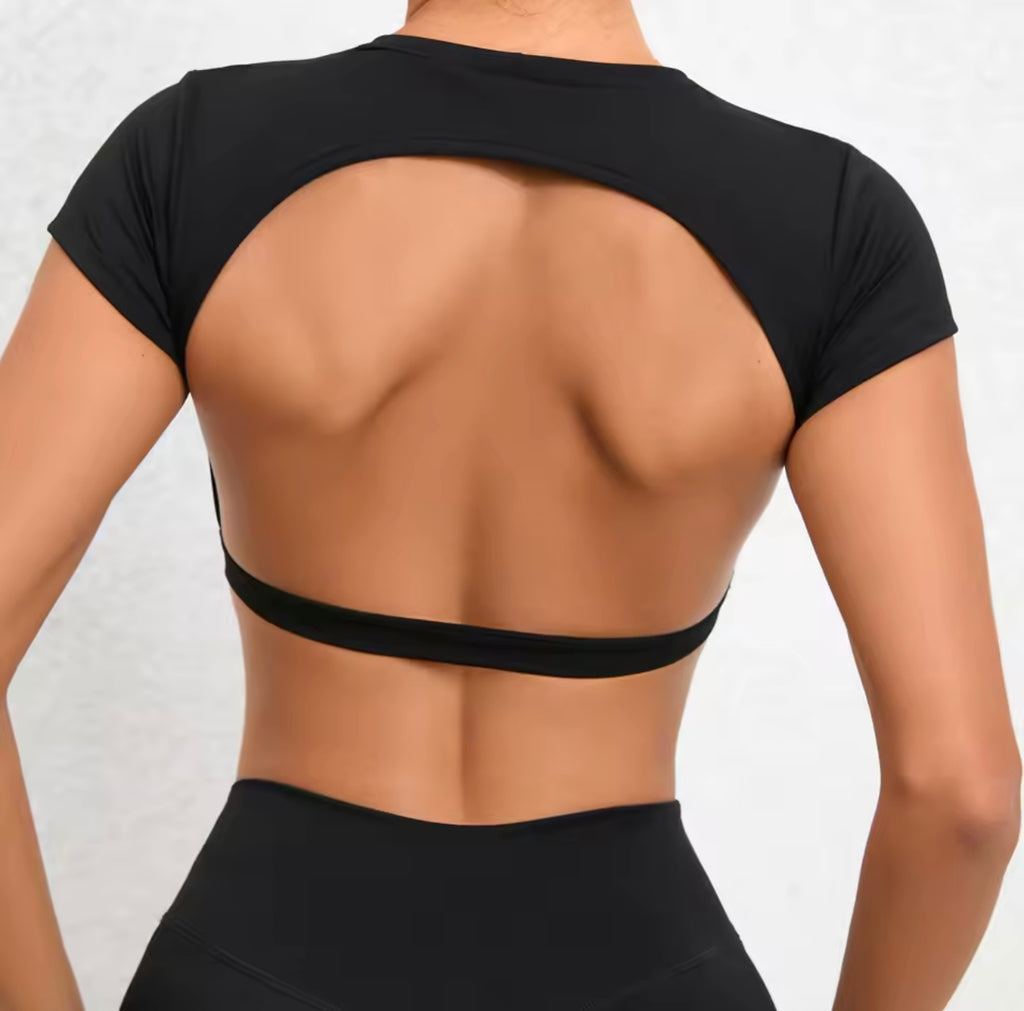 Women’s Backless Workout Tee