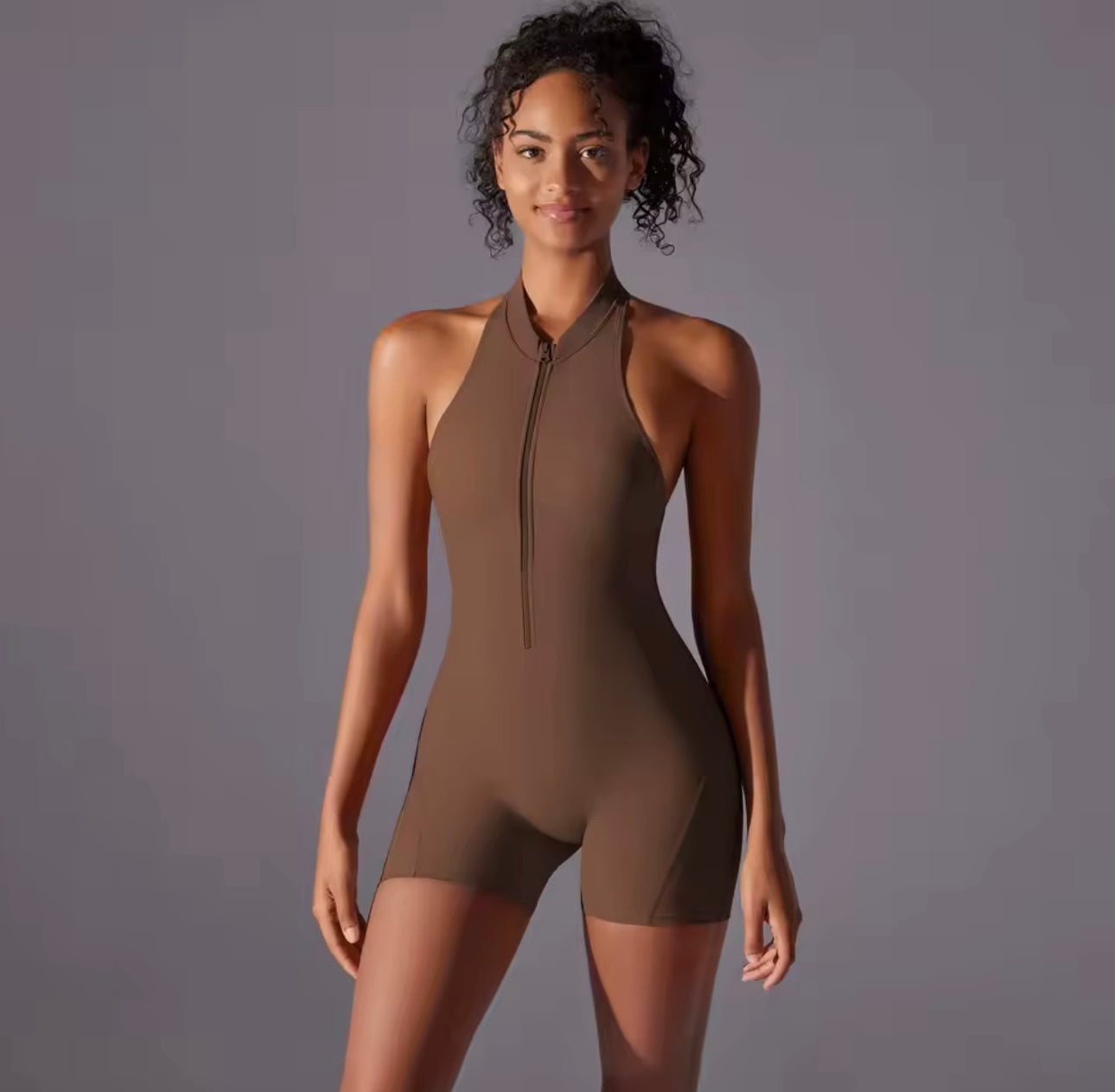 Women’s Backless Hollow Scrunch Butt Jumpsuit