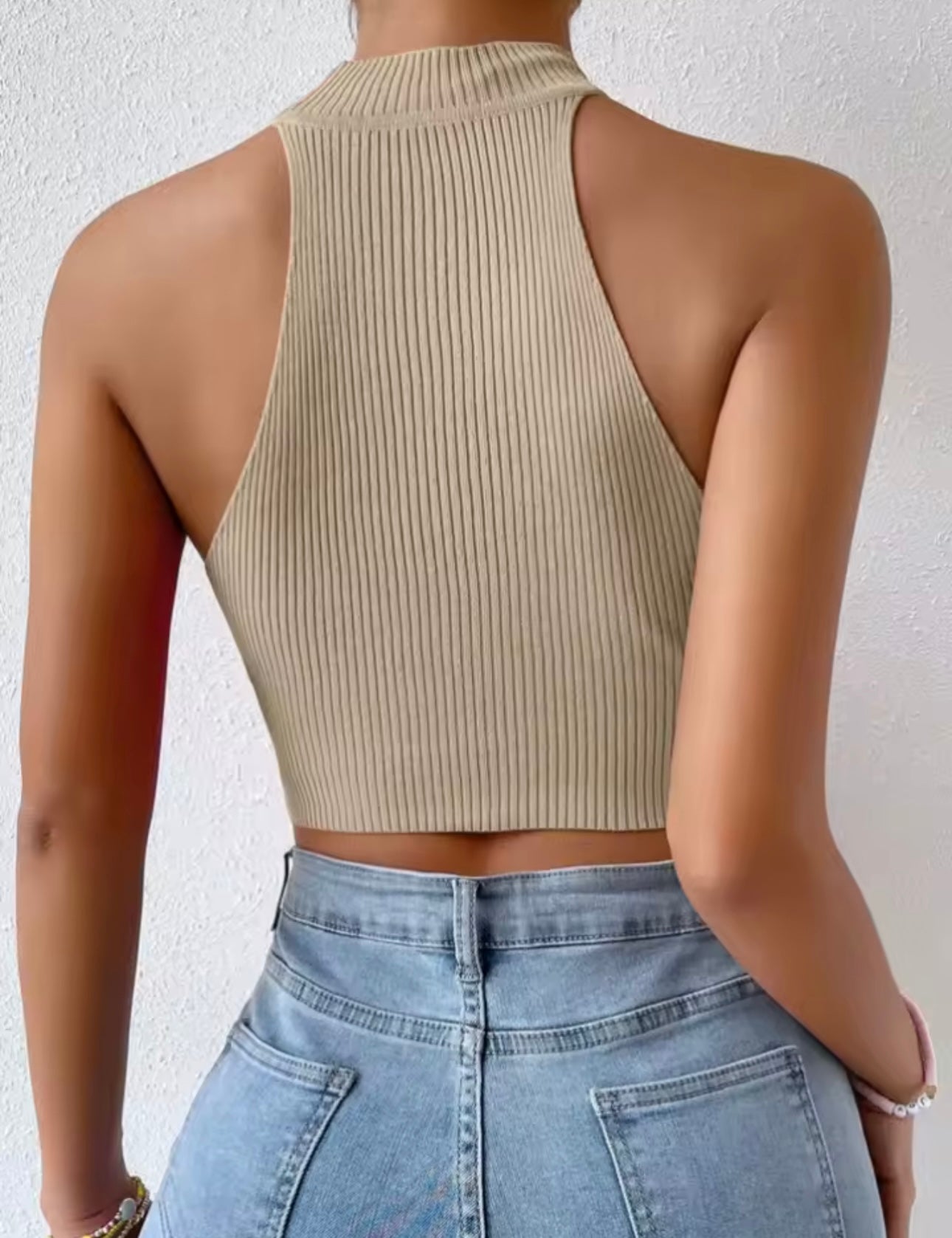 Turtleneck Slim Fit Crop Top
