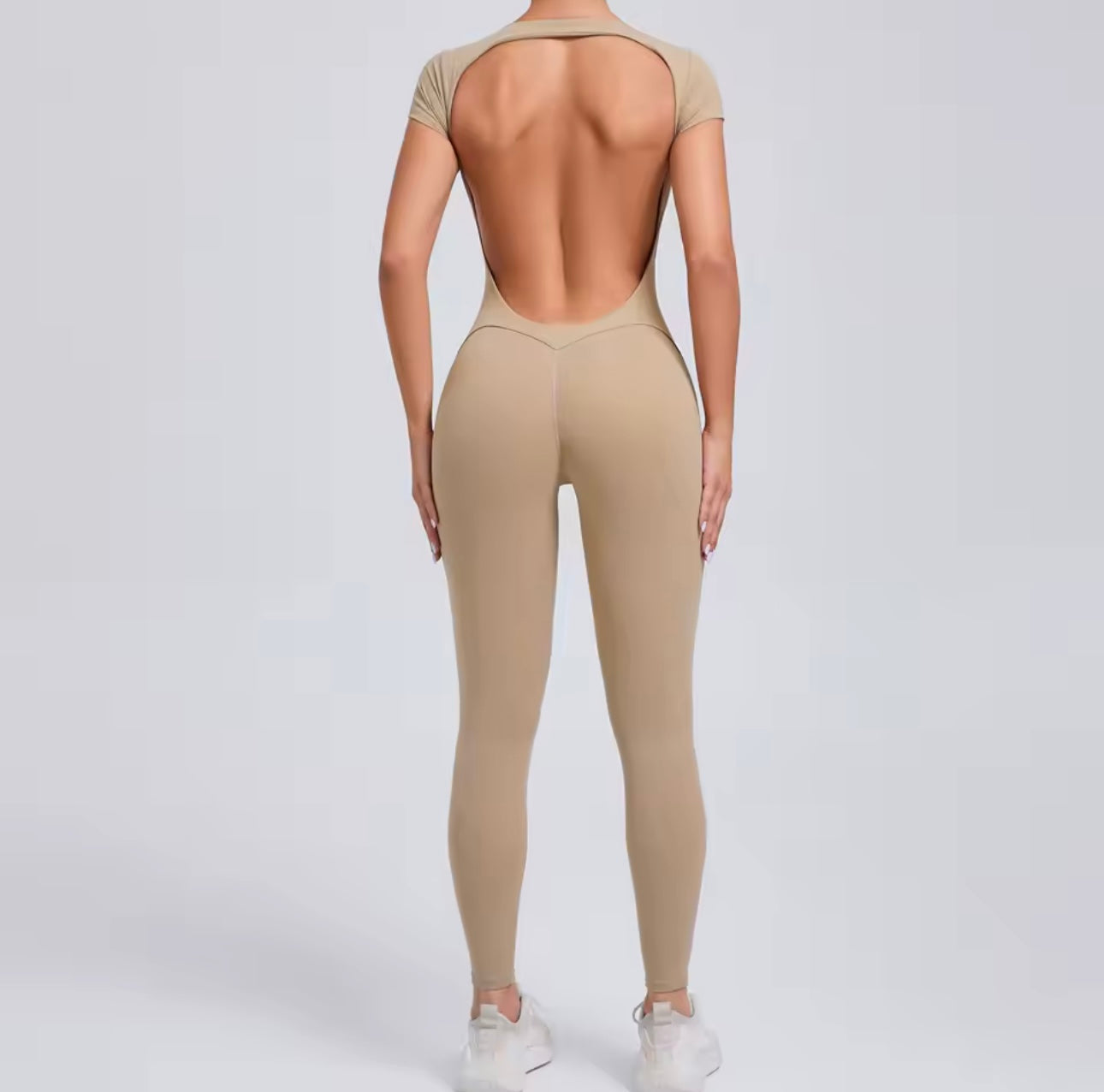 Women’s Backless Workout Jumpsuit