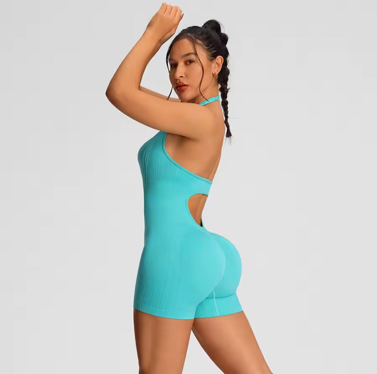 Miami Blue Booty-Form Active Jumpsuit
