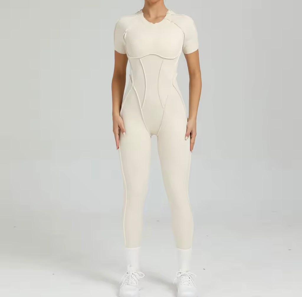 Women’s Workout Zipper Jumpsuit