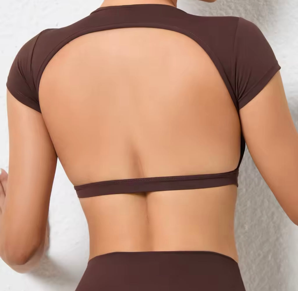 Women’s Backless Workout Tee