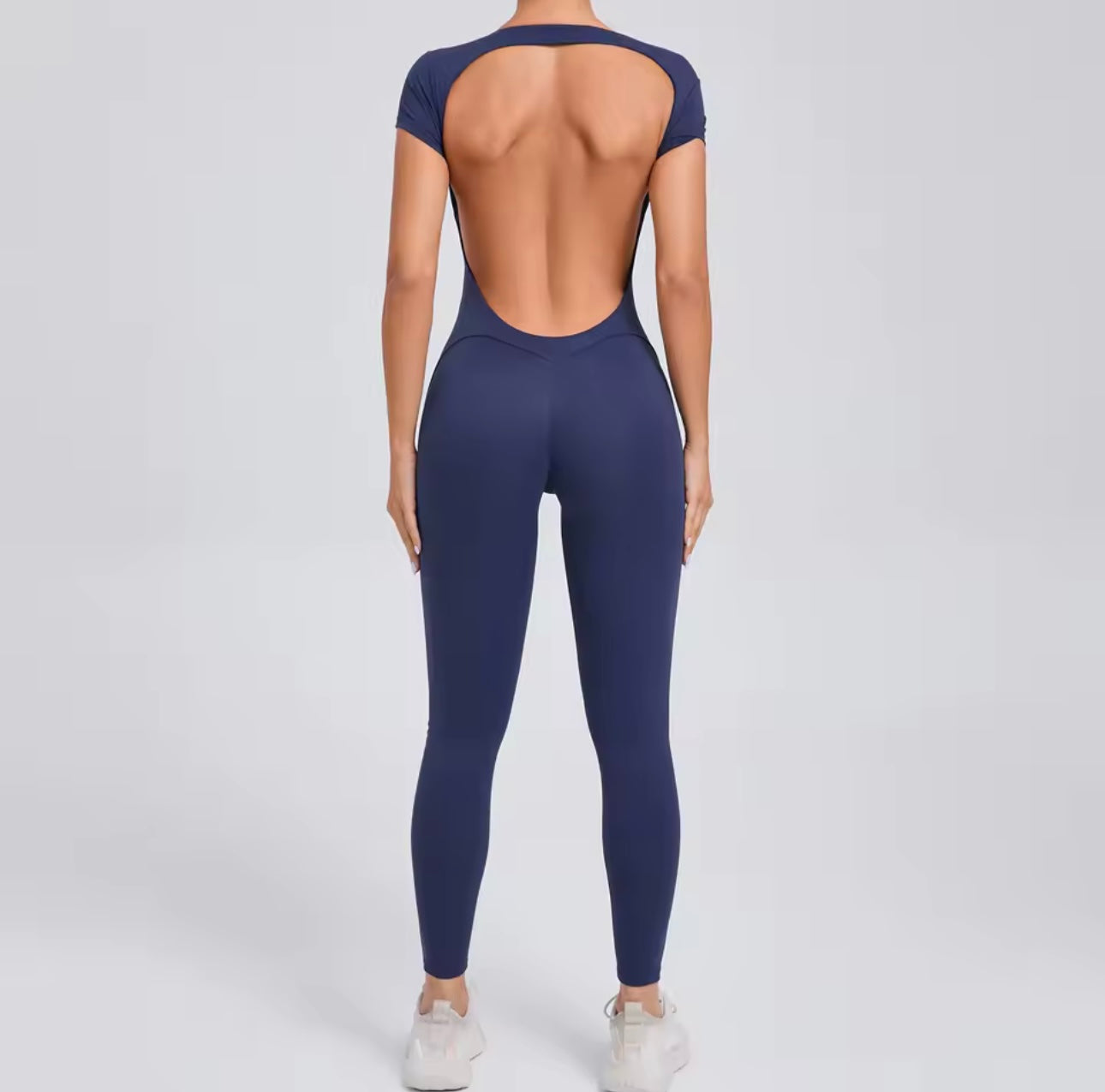 Women’s Backless Workout Jumpsuit
