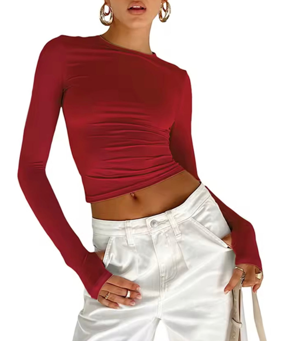 Women’s Long Sleeve Crop Top