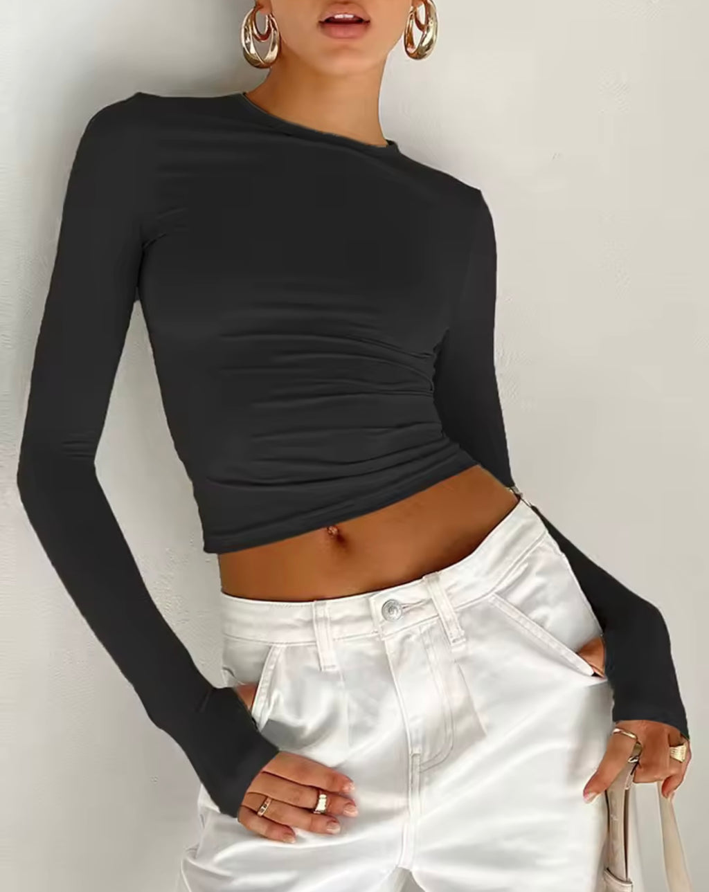Women’s Long Sleeve Crop Top