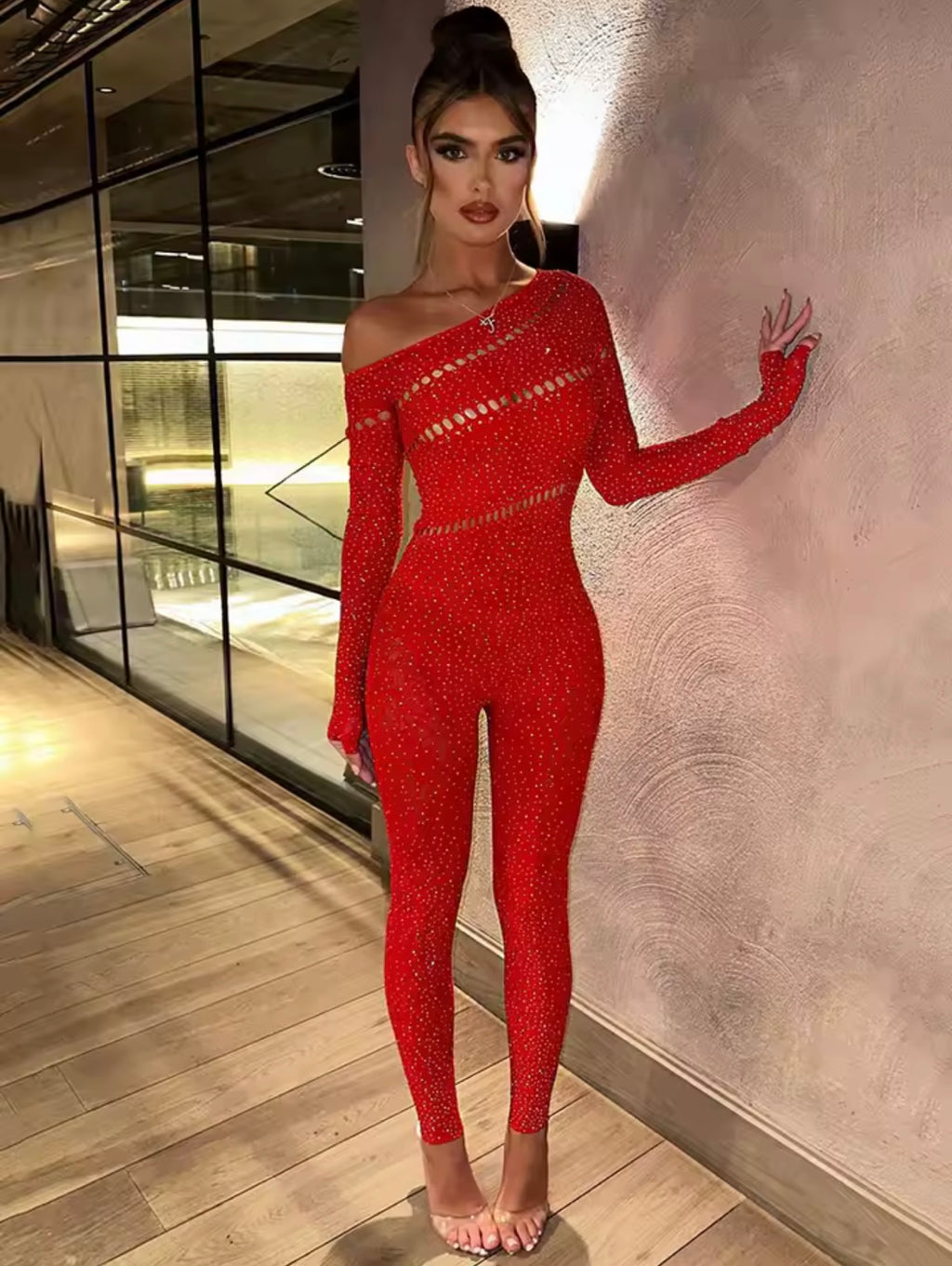 Naked Glam See-Through Jumpsuit