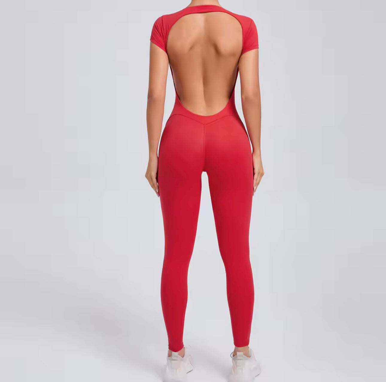 Women’s Backless Workout Jumpsuit