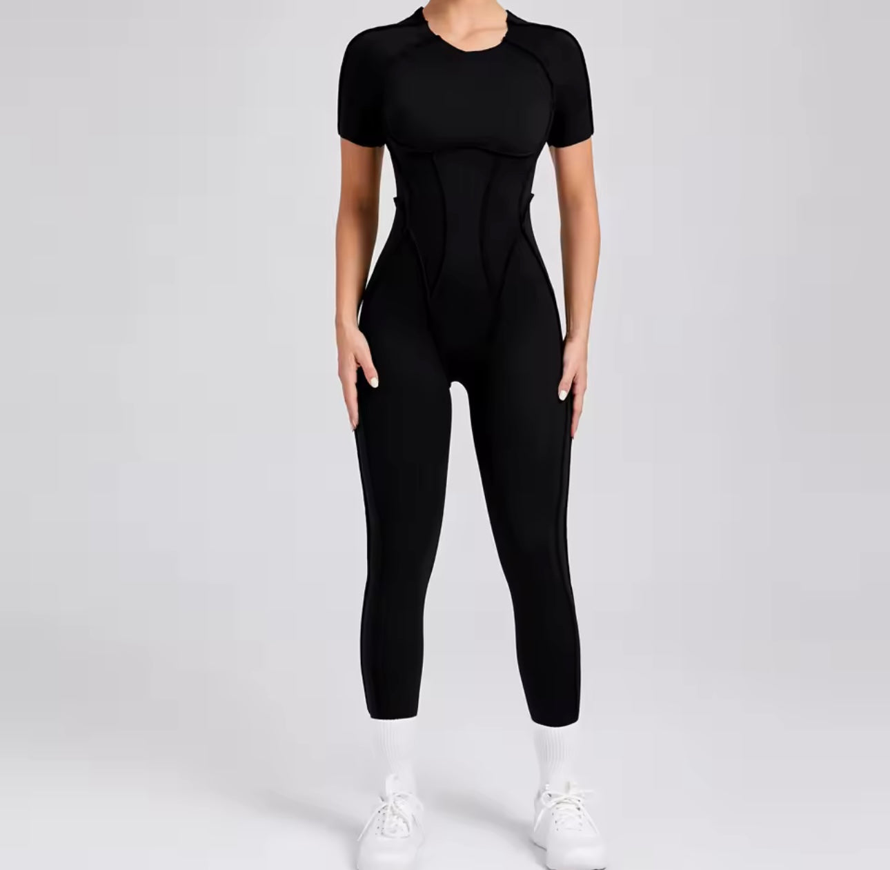 Women’s Workout Zipper Jumpsuit