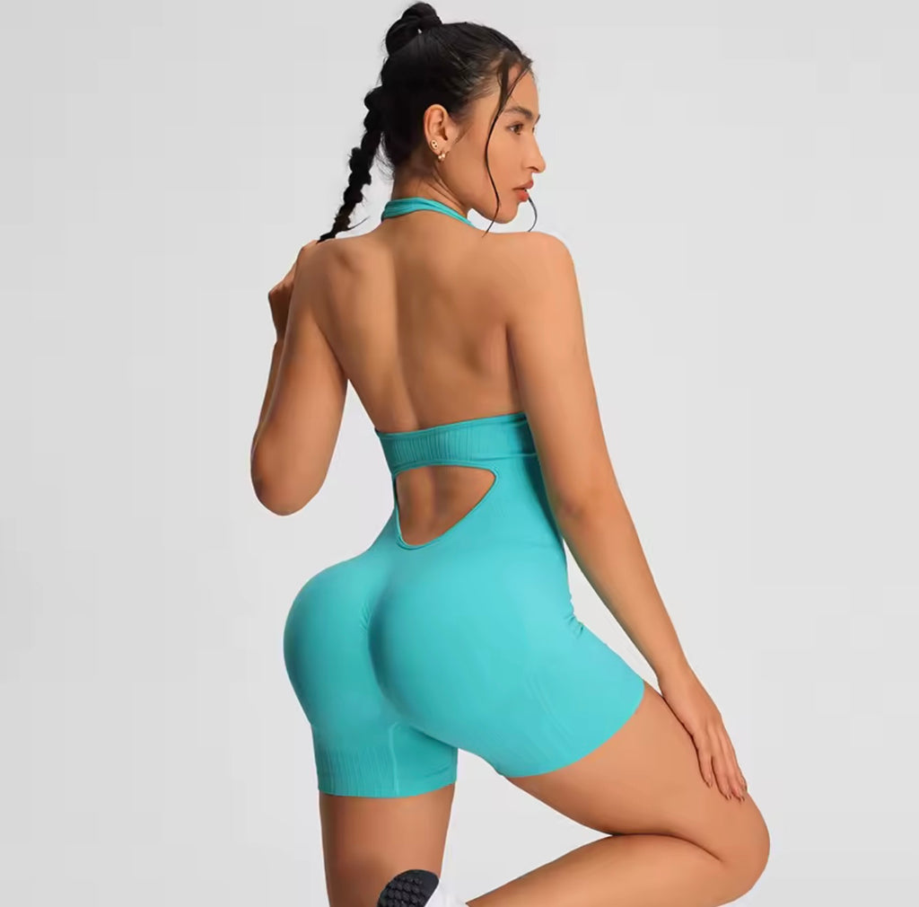 Miami Blue Booty-Form Active Jumpsuit