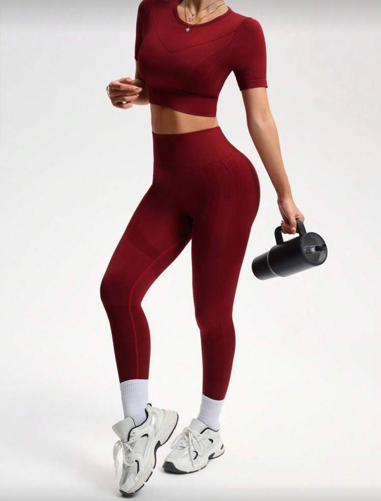 Seamless Waist Sculpt 2-Piece Workout Women Set