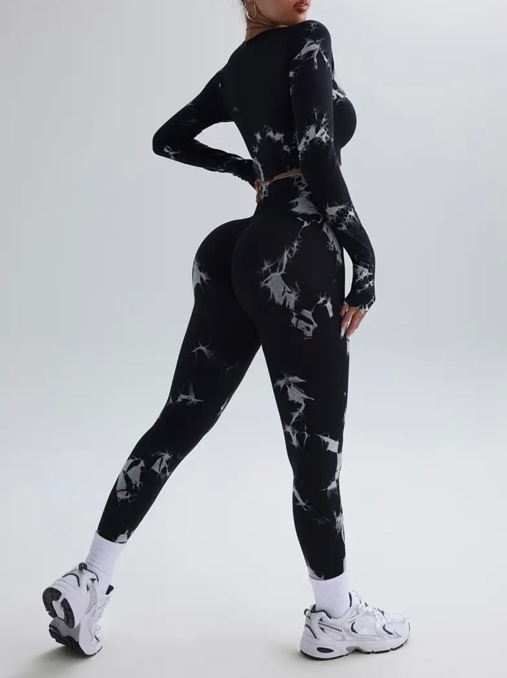 Butt Lifting High Waisted Tie Dye Yoga Leggings