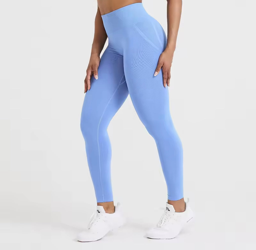 Blue Effortless Seamless Leggings