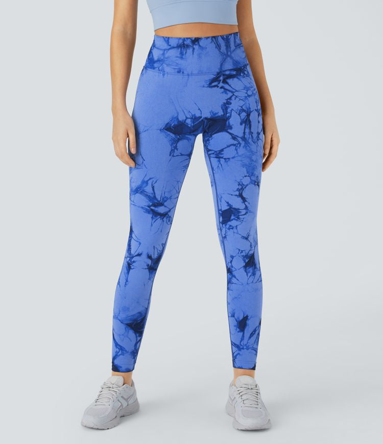 Butt Lifting High Waisted Tie Dye Yoga Leggings
