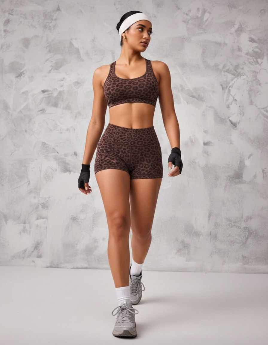 Bra & Shorts 2-Piece Workout Set