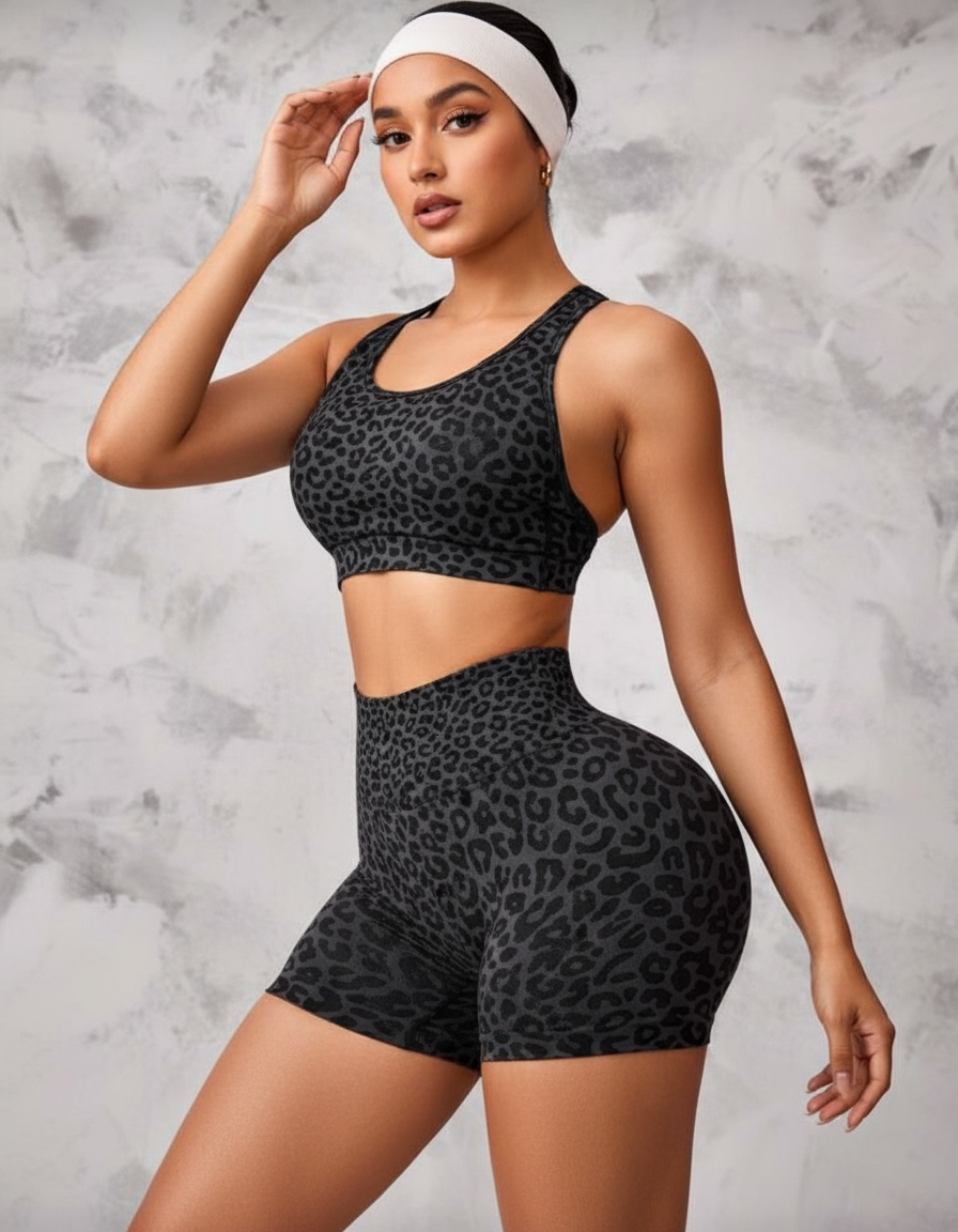 Bra & Shorts 2-Piece Workout Set