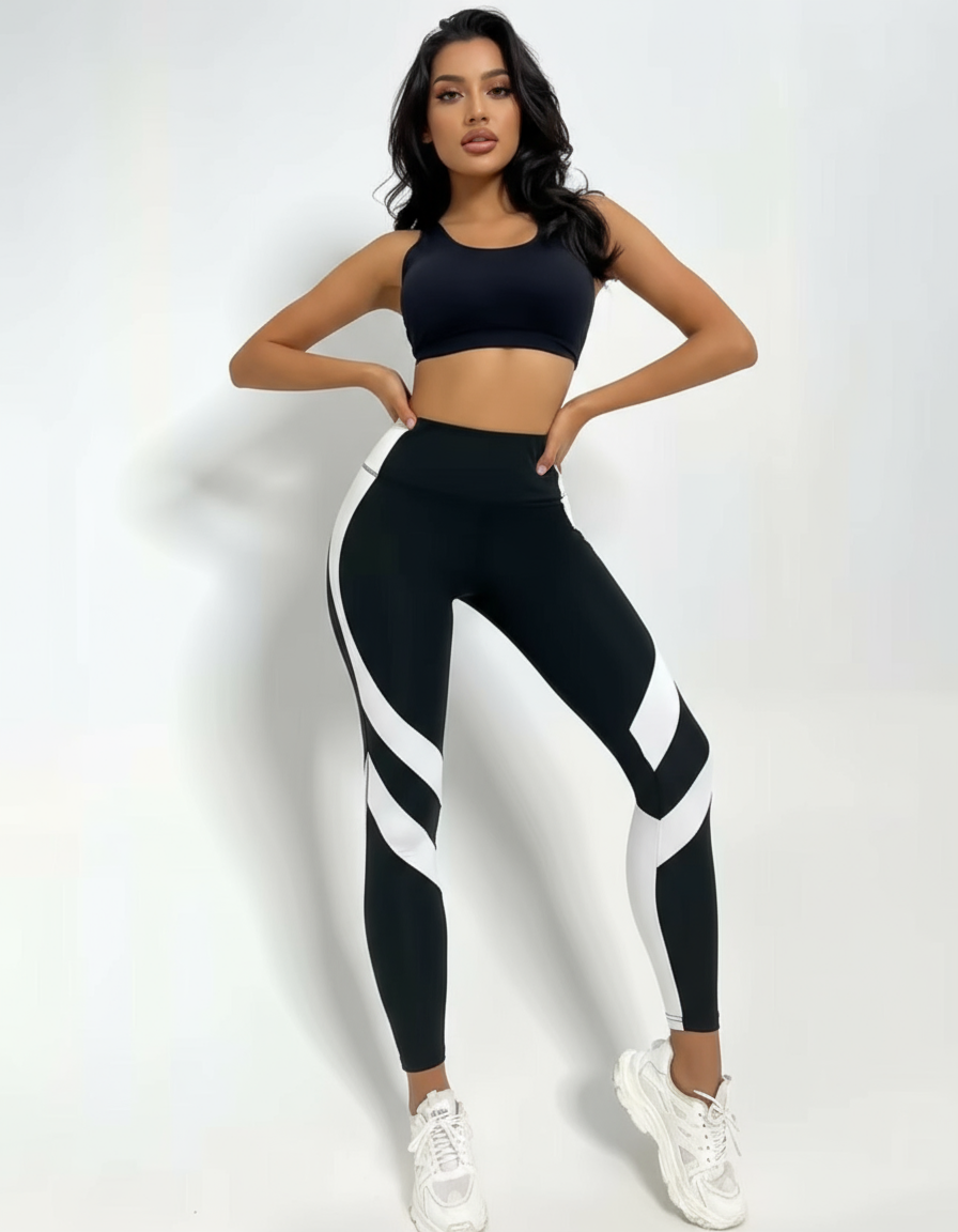 Women’s Black & White Leggings