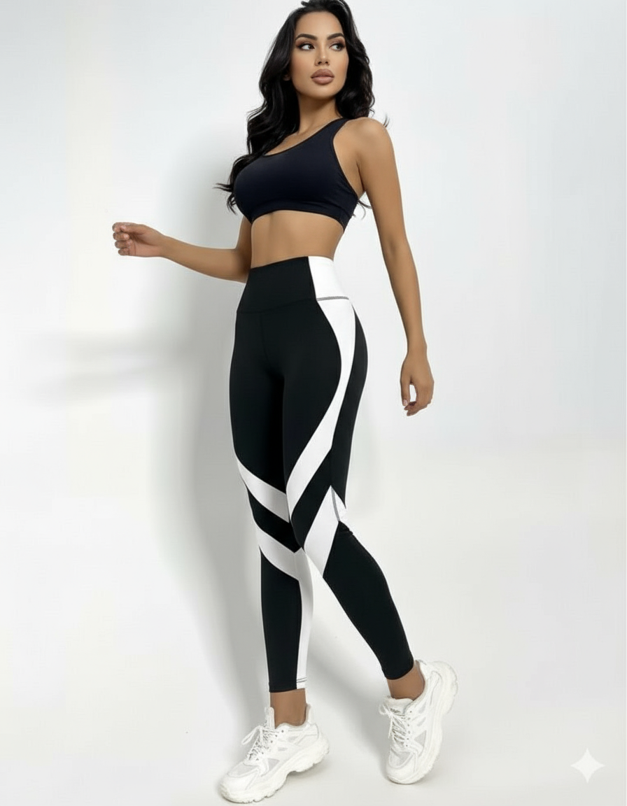 Women’s Black & White Leggings